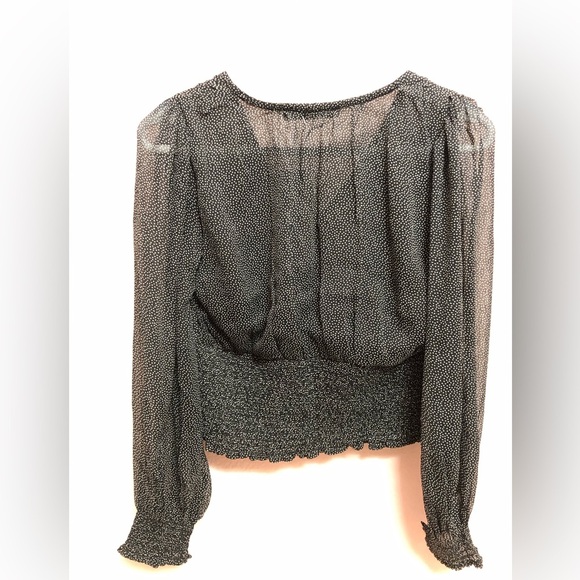 Abercrombie & fitch balloon sleeve plunge blouse - Picture 4 of 7